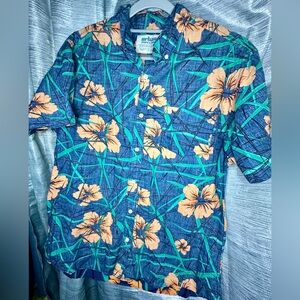 Urban Pipeline Tropical Hawaiian Floral Short-Sleeve Button Up Shirt X-Large